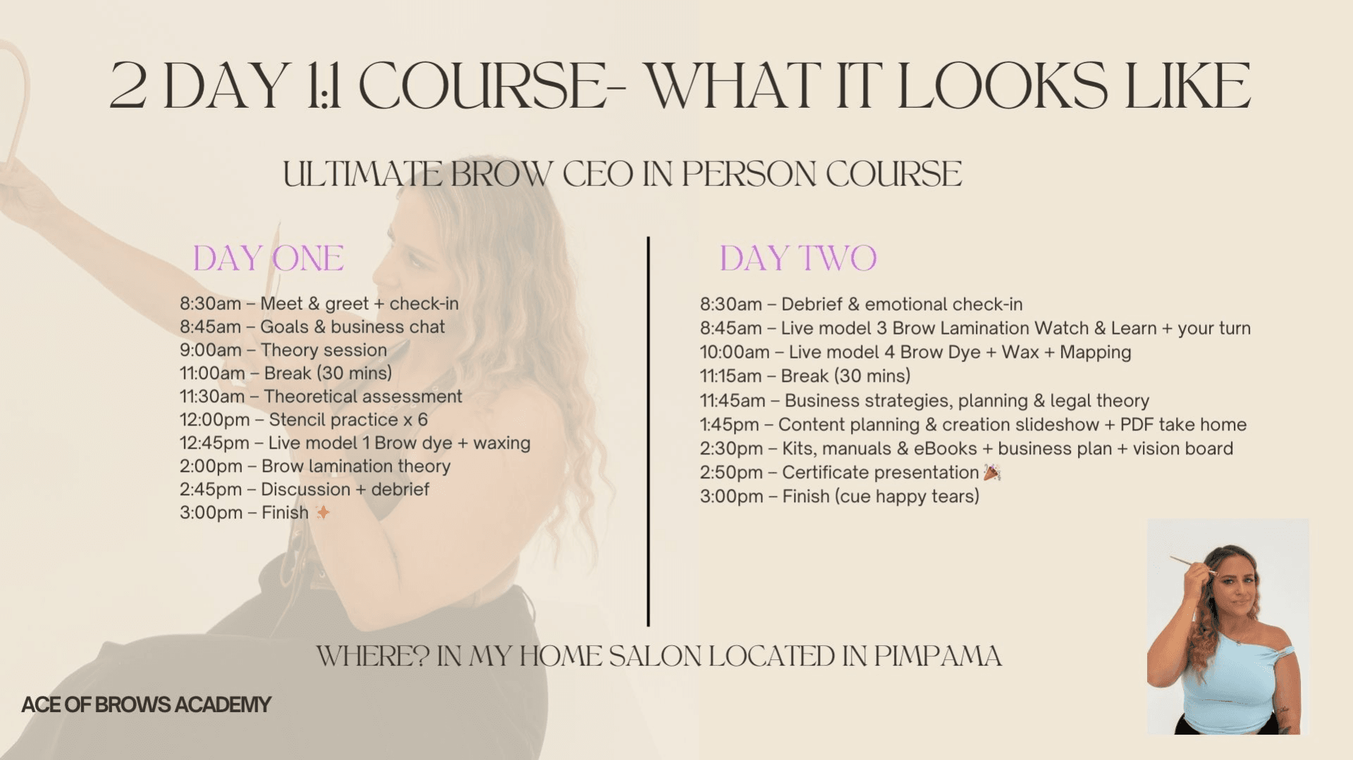 2 DAY - 1:1 BROW COURSE + KIT