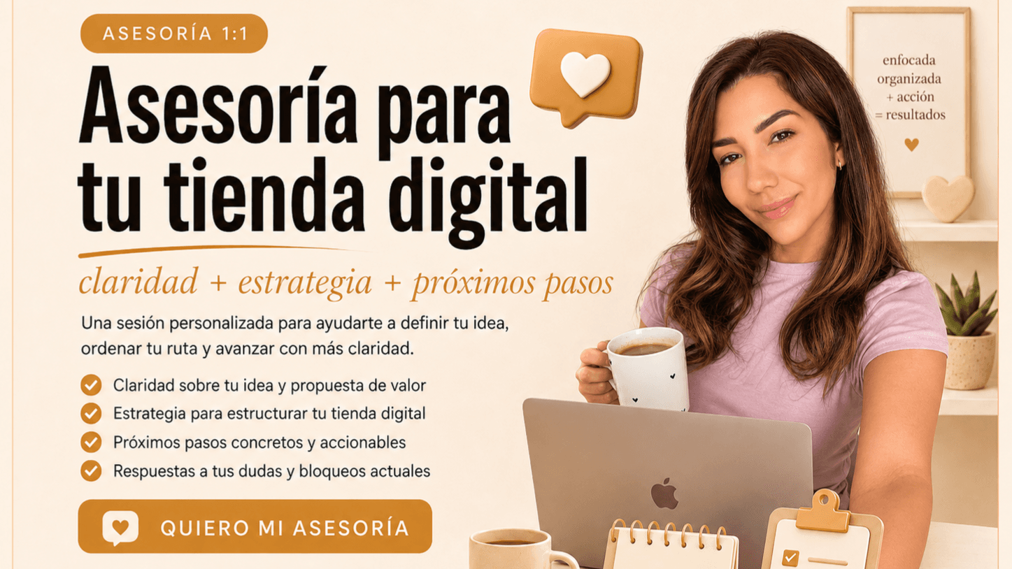 Empieza a vender productos digitales 1:1