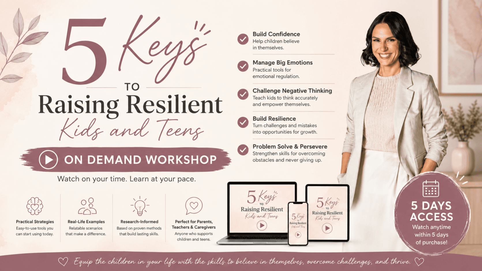 5 Keys to Raising Resilient Kids & Teens ON DEMAND