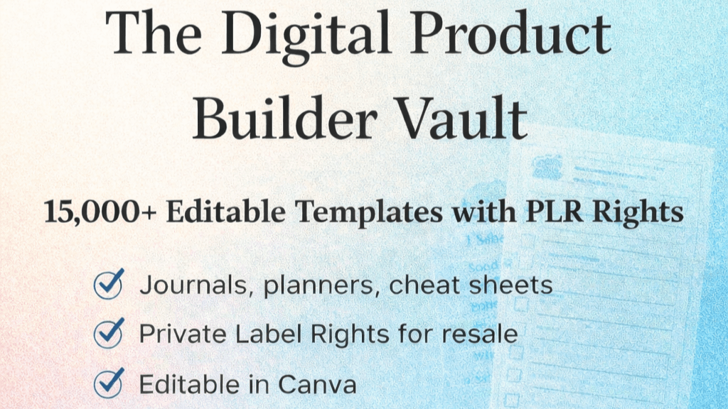 The Digital Product Builder Vault