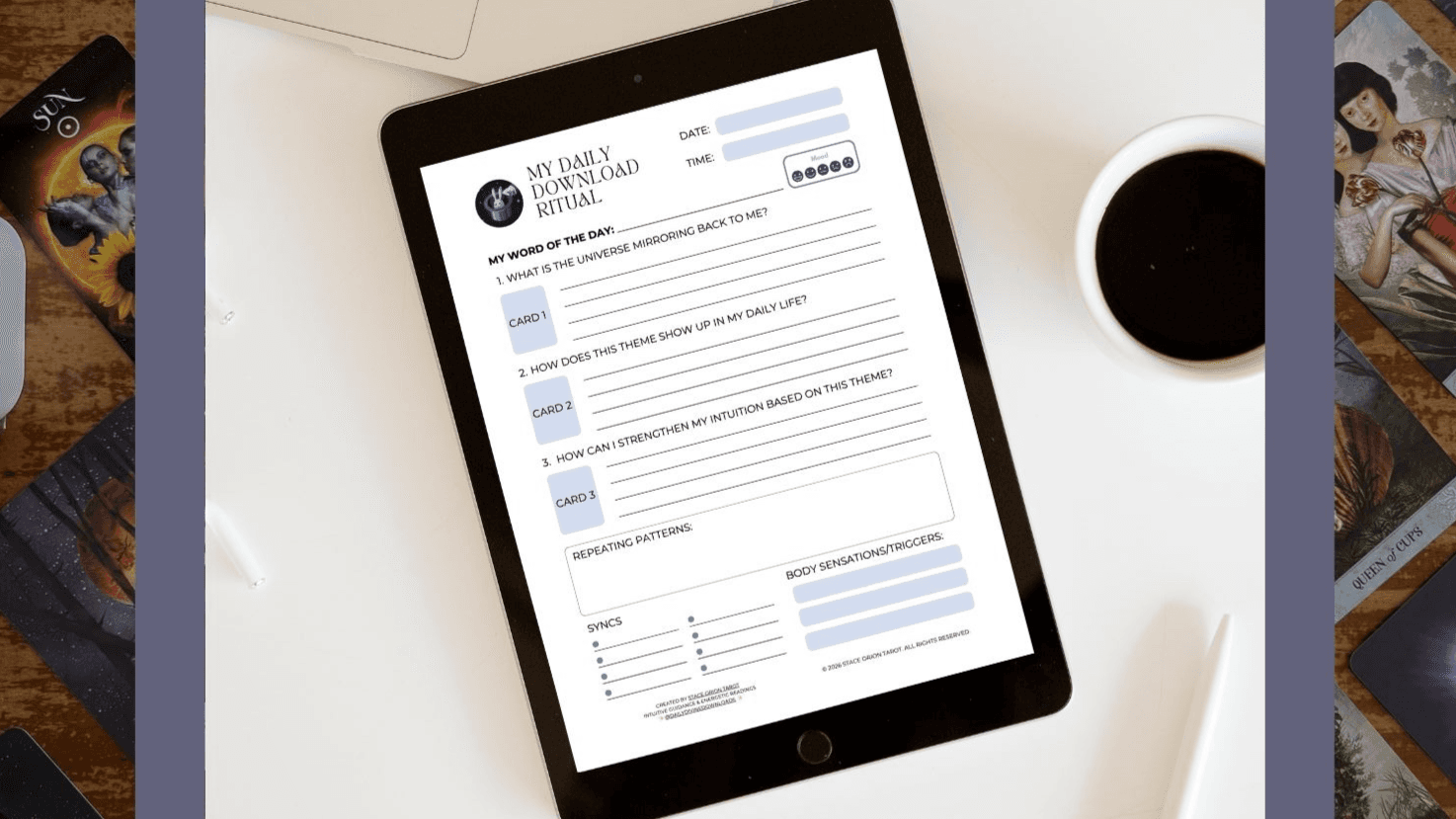 🐰 *FREE* Daily Download Ritual Log PDF