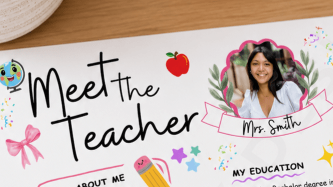 Meet the Teacher Template