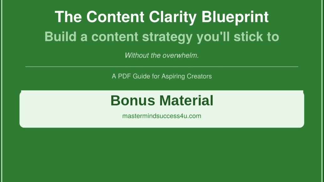 The Content Clarity Blueprint