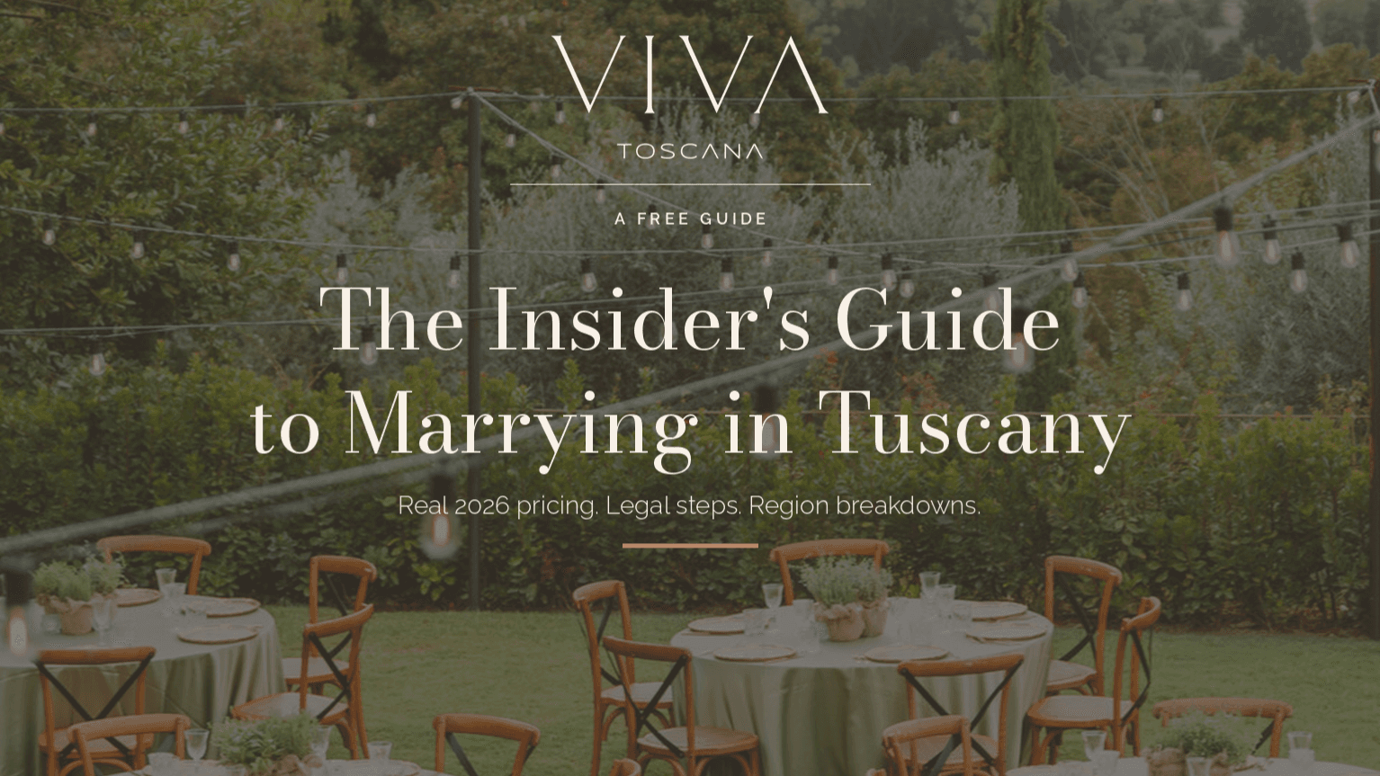 The Insider's Guide to Marrying in Tuscany
