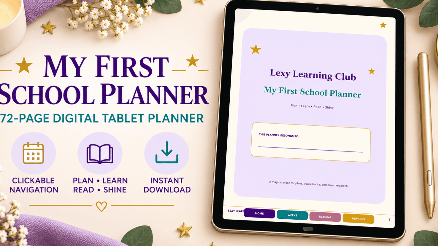 Lexy Learning Club – My First School Planner