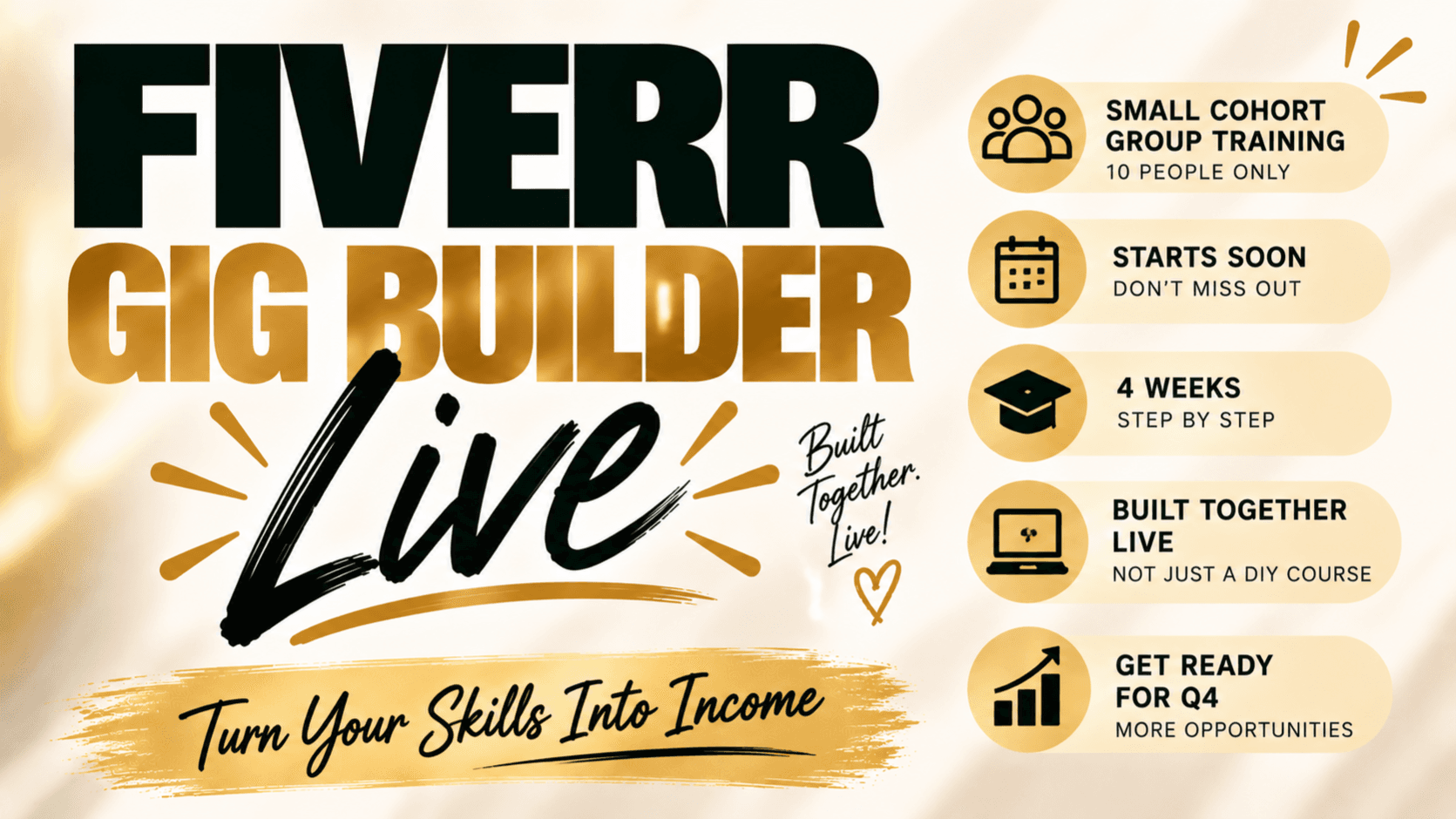 Fiverr Gig Builder LIVE Programme