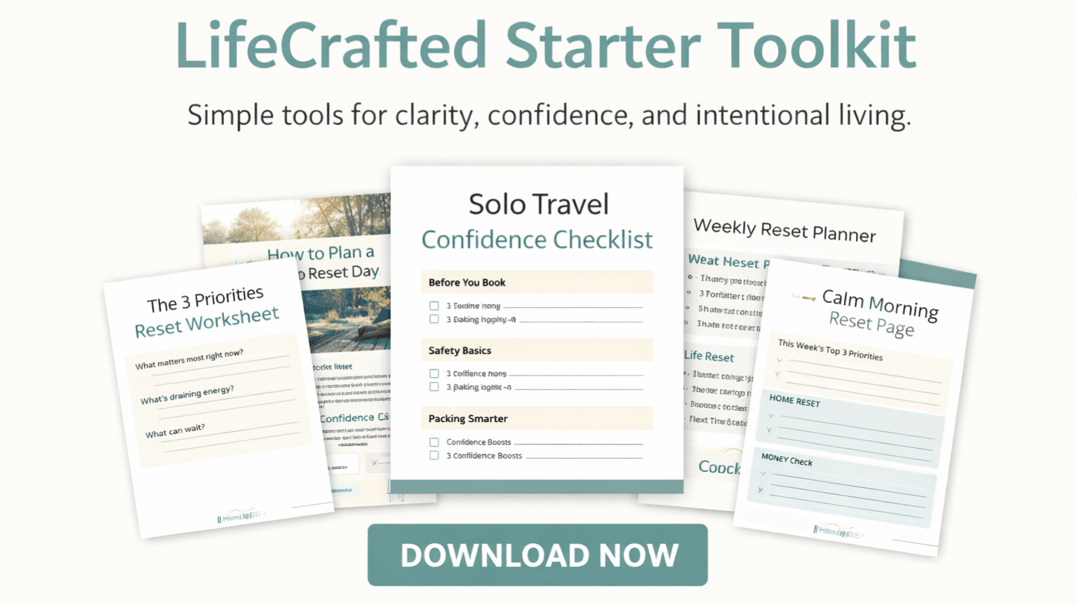 FREE LifeCrafted Starter Toolkit