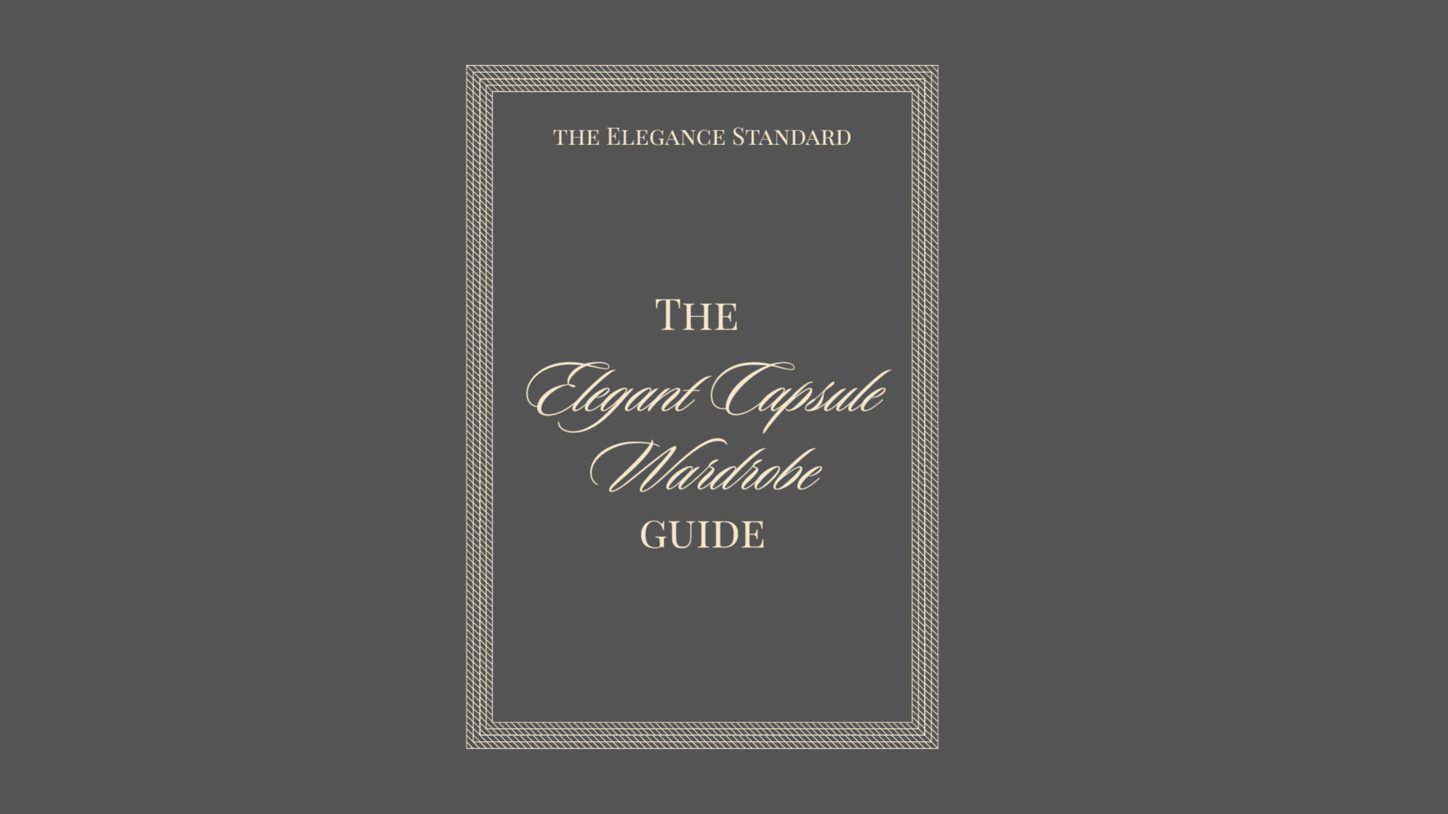 The Elegant Capsule Wardrobe Guide