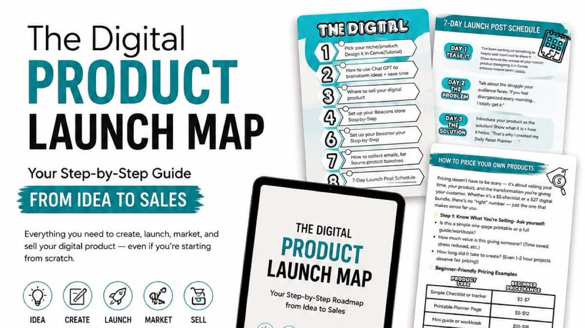 The Digital Product Launch Map