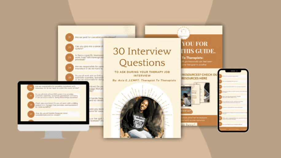 30 Questions For Your Therapist Job Interview