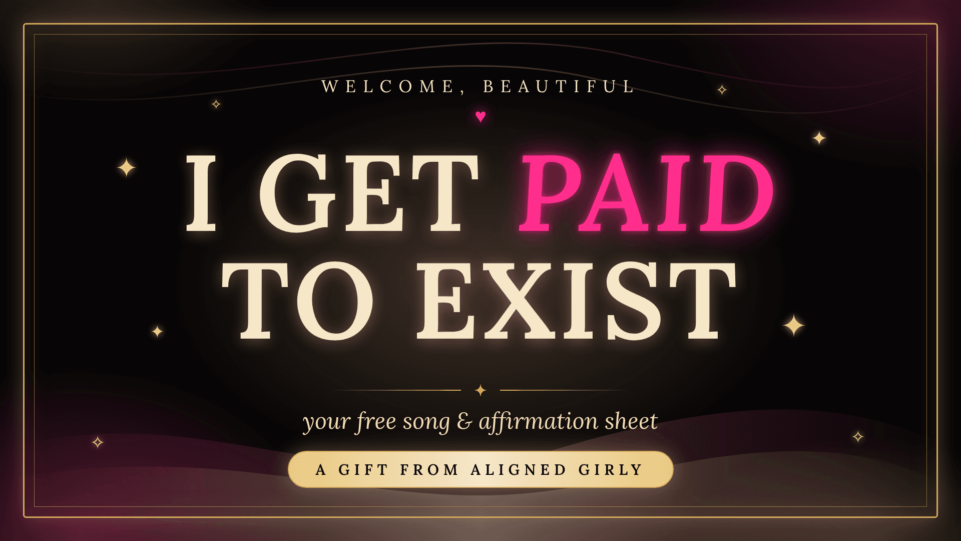 FREE "I Get Paid to Exist" Song + Affirmations
