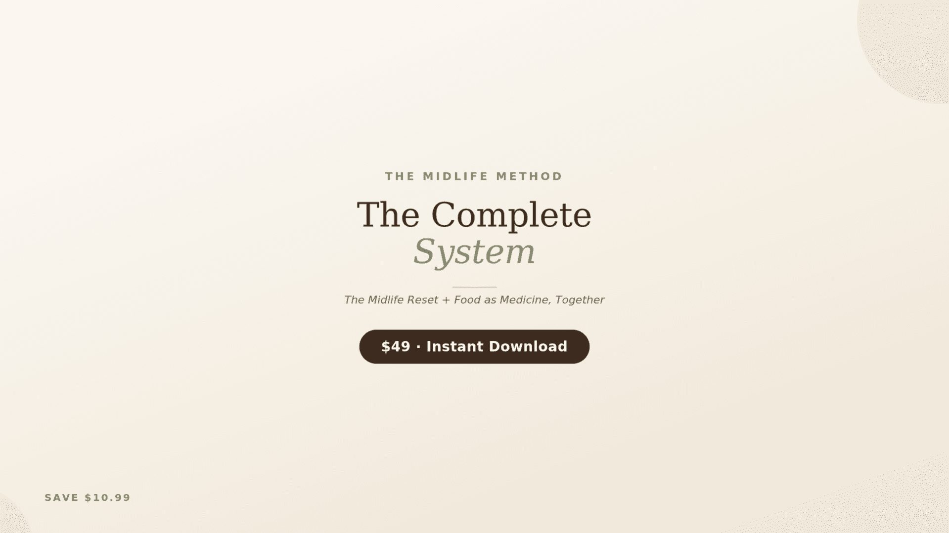 The Midlife Reset + Food as Medicine BUNDLE -