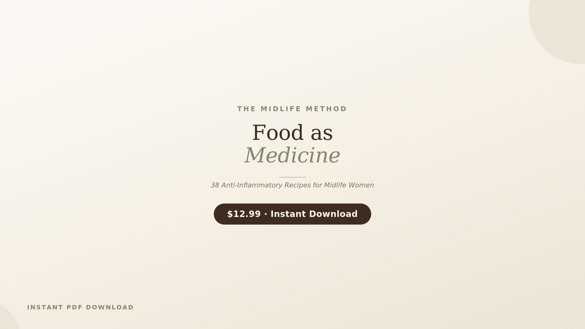 Food as Medicine: 38 Anti-Inflammatory Recipes