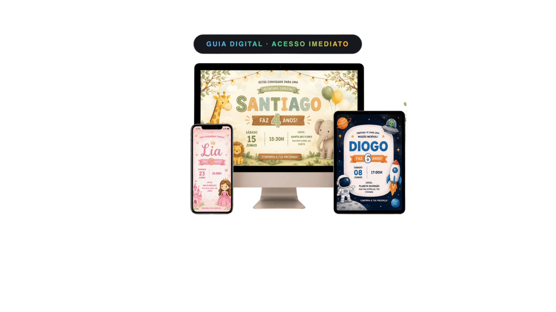 Guia de Convites Digitais ✨