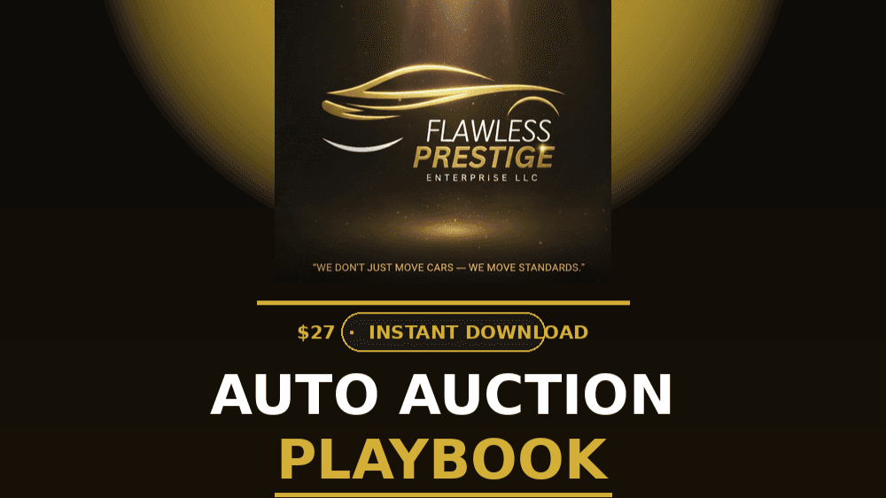 AUTO AUCTION PLAYBOOK 