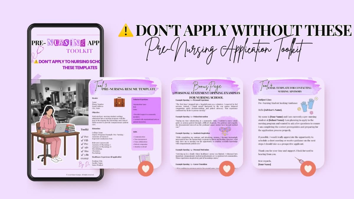 Pre-Nursing Application Toolkit 