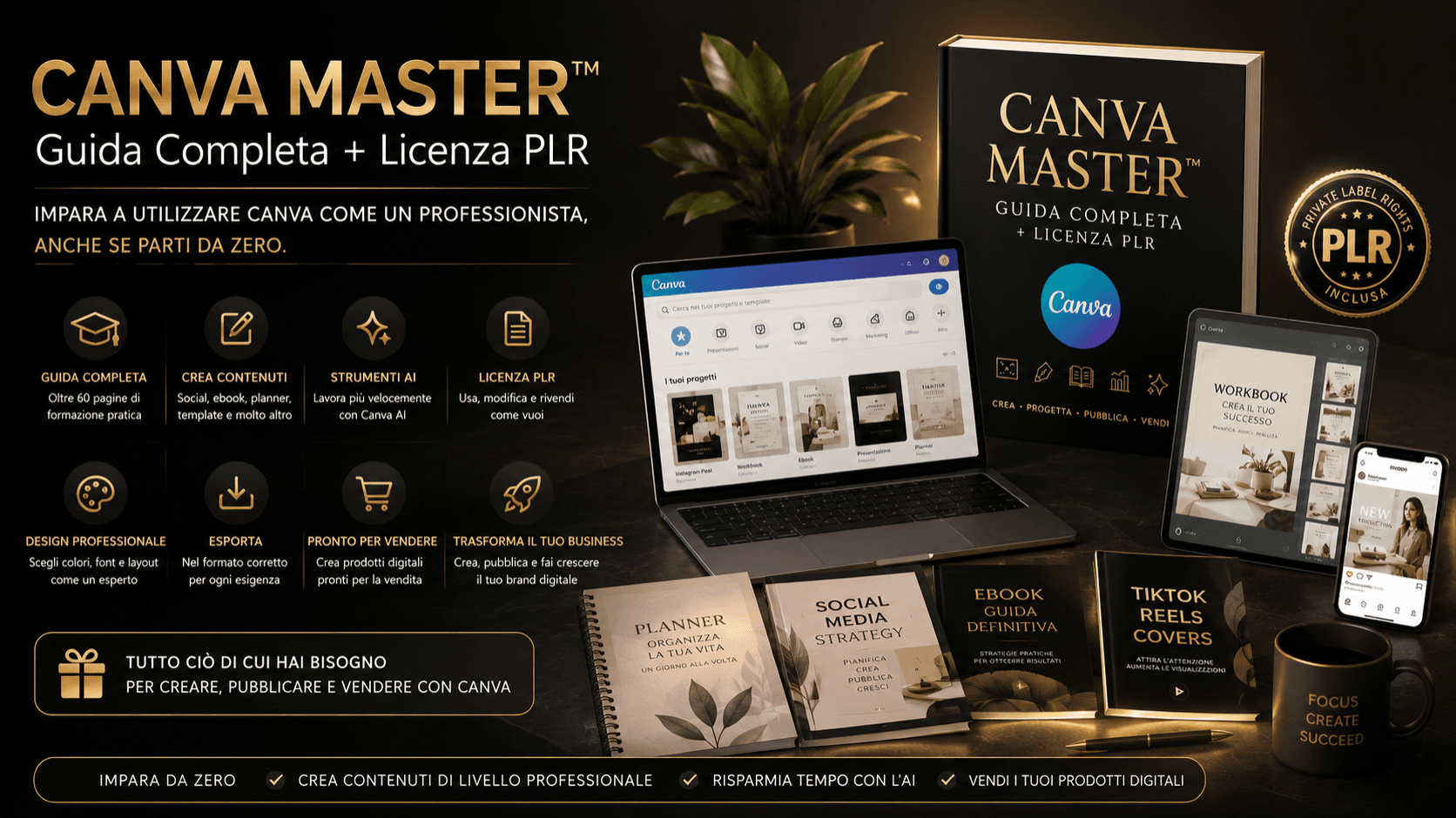 CANVA MASTER™️ | Guida Completa + Licenza PLR