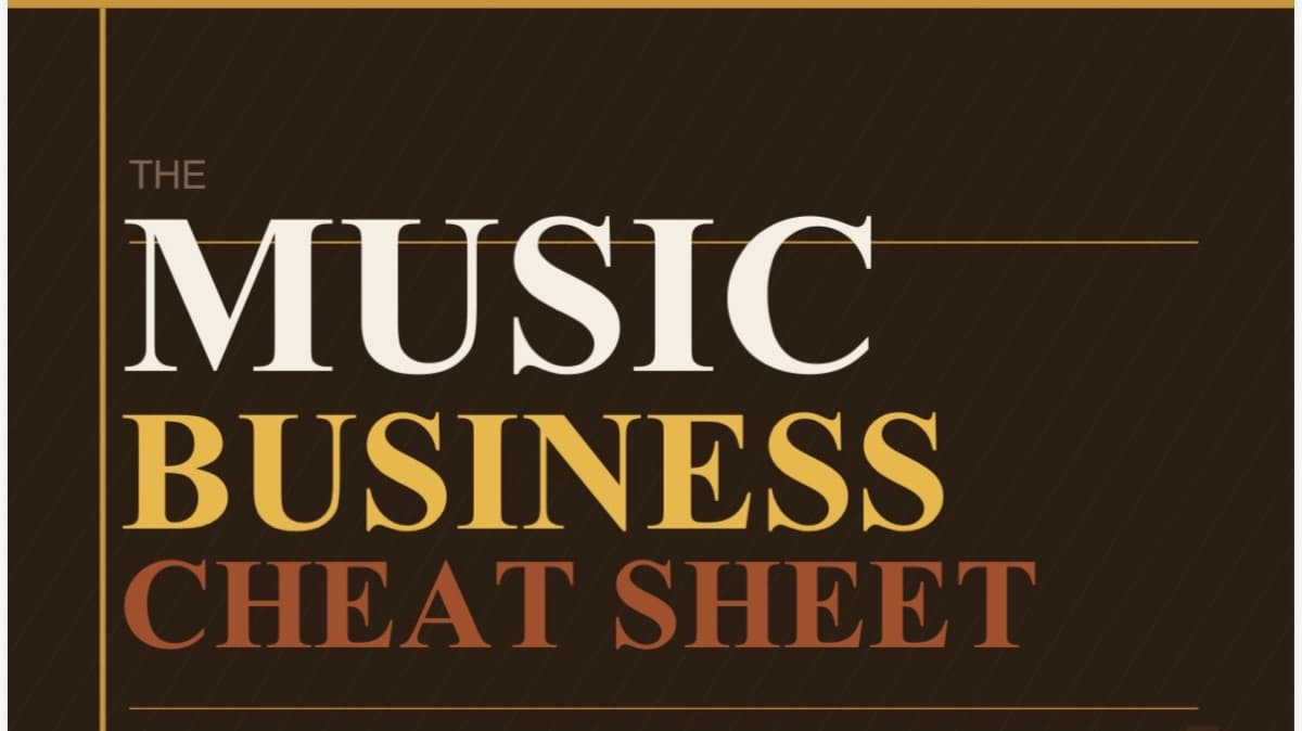 FREE: The Music Biz Cheat Sheet!