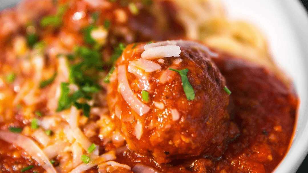 My Spaghetti and Homemade Meatballs