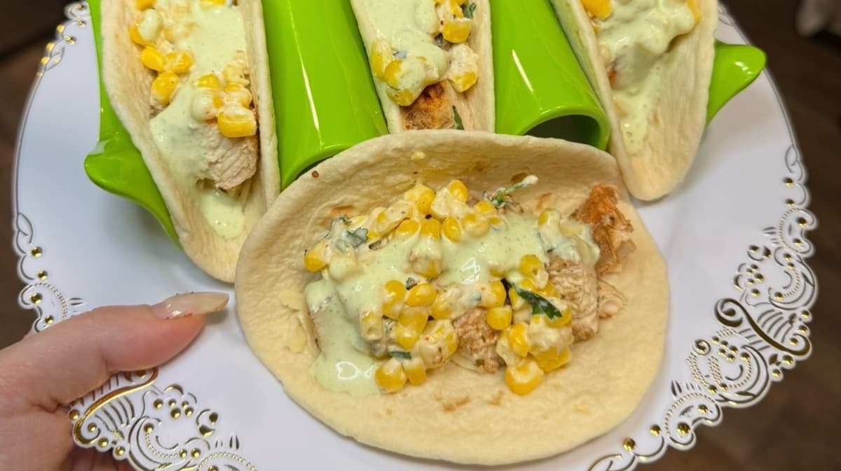 My Street Corn Chicken Taco - my  go to dinner
