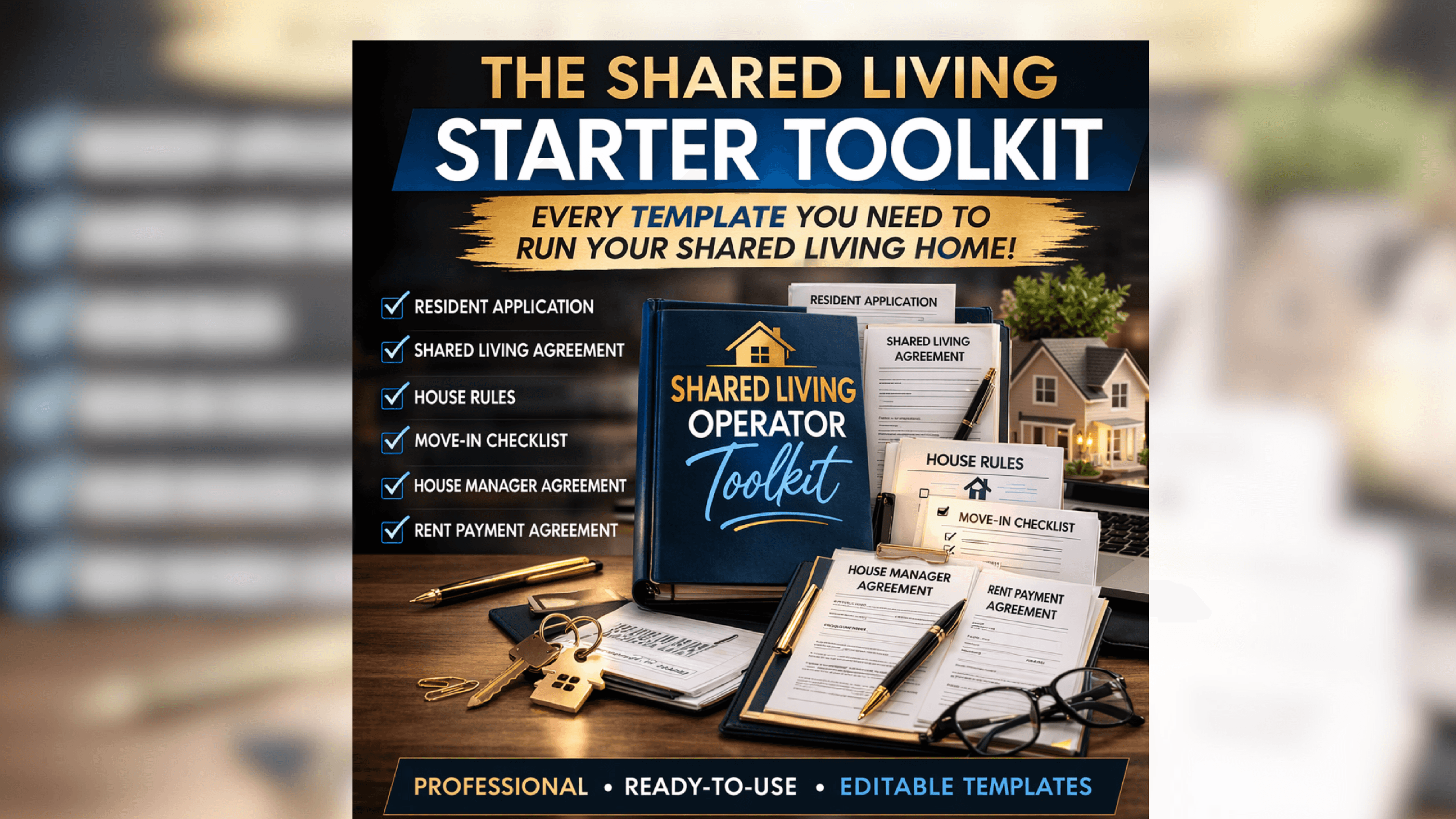 Shared Living Starter Kit (Ebook + 5 Templates)