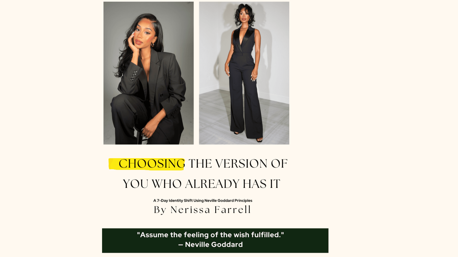 Affirmations + Visualization workbook