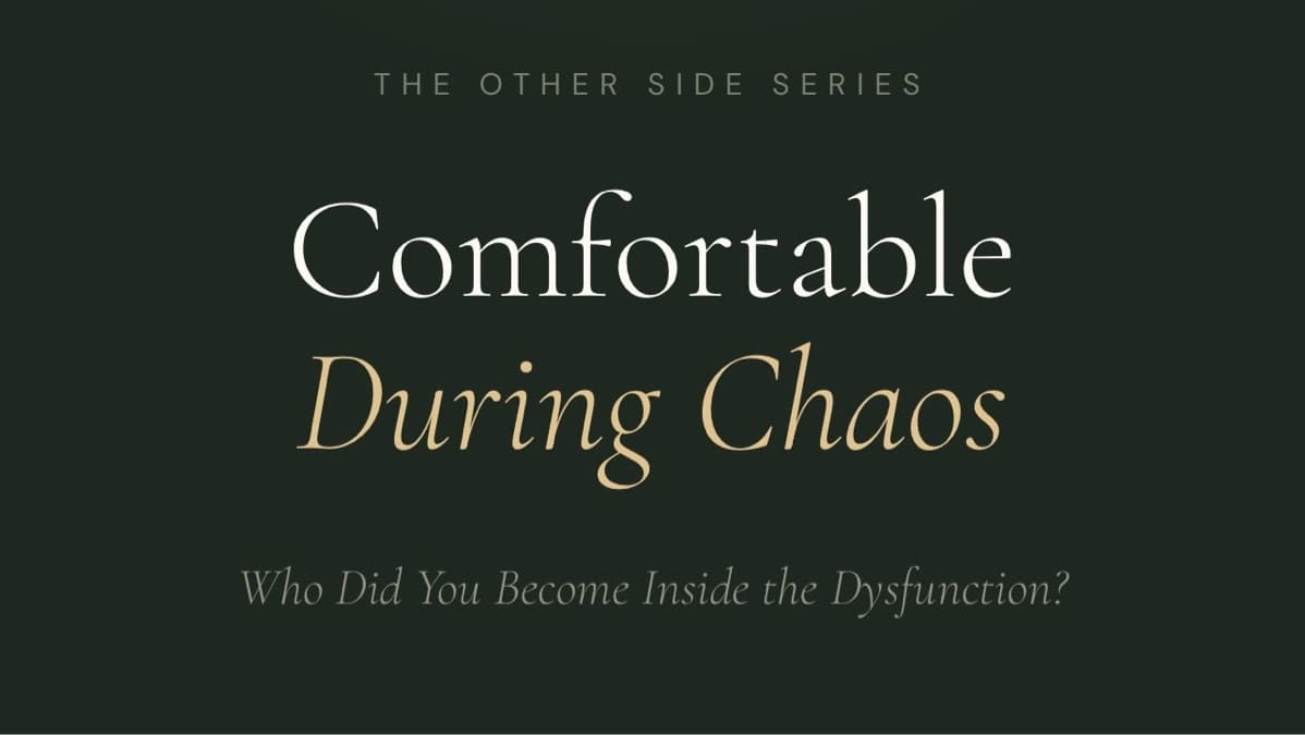 Series 2- BALANCING YOU: COMFORTABLE DURING CHAOS