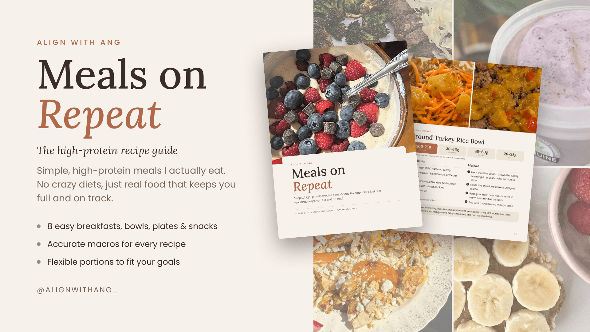Meals on REPEAT! The High Protein Recipe Guide 🎉