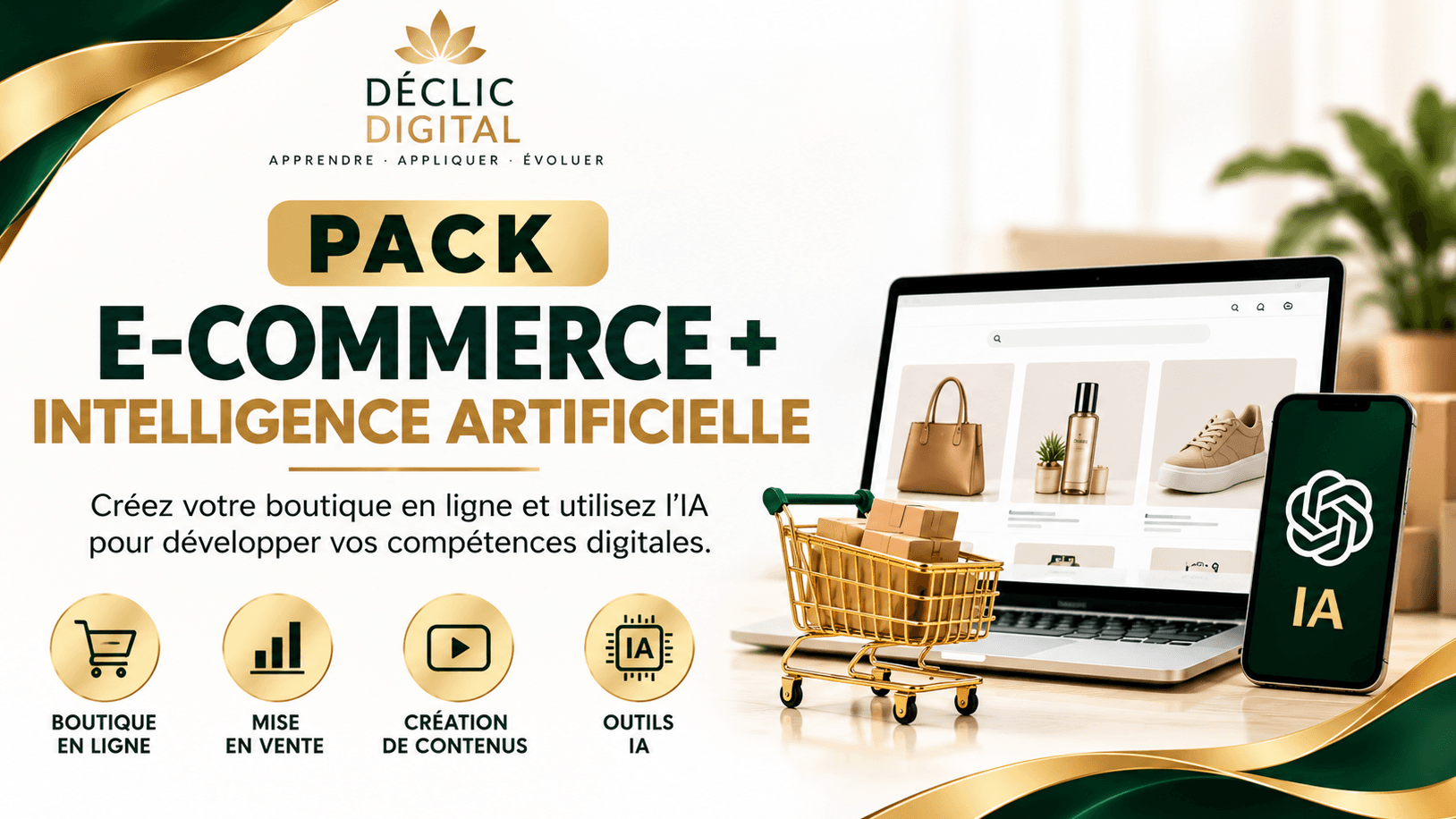 JE REJOINS LE PACK E-COMMERCE + IA