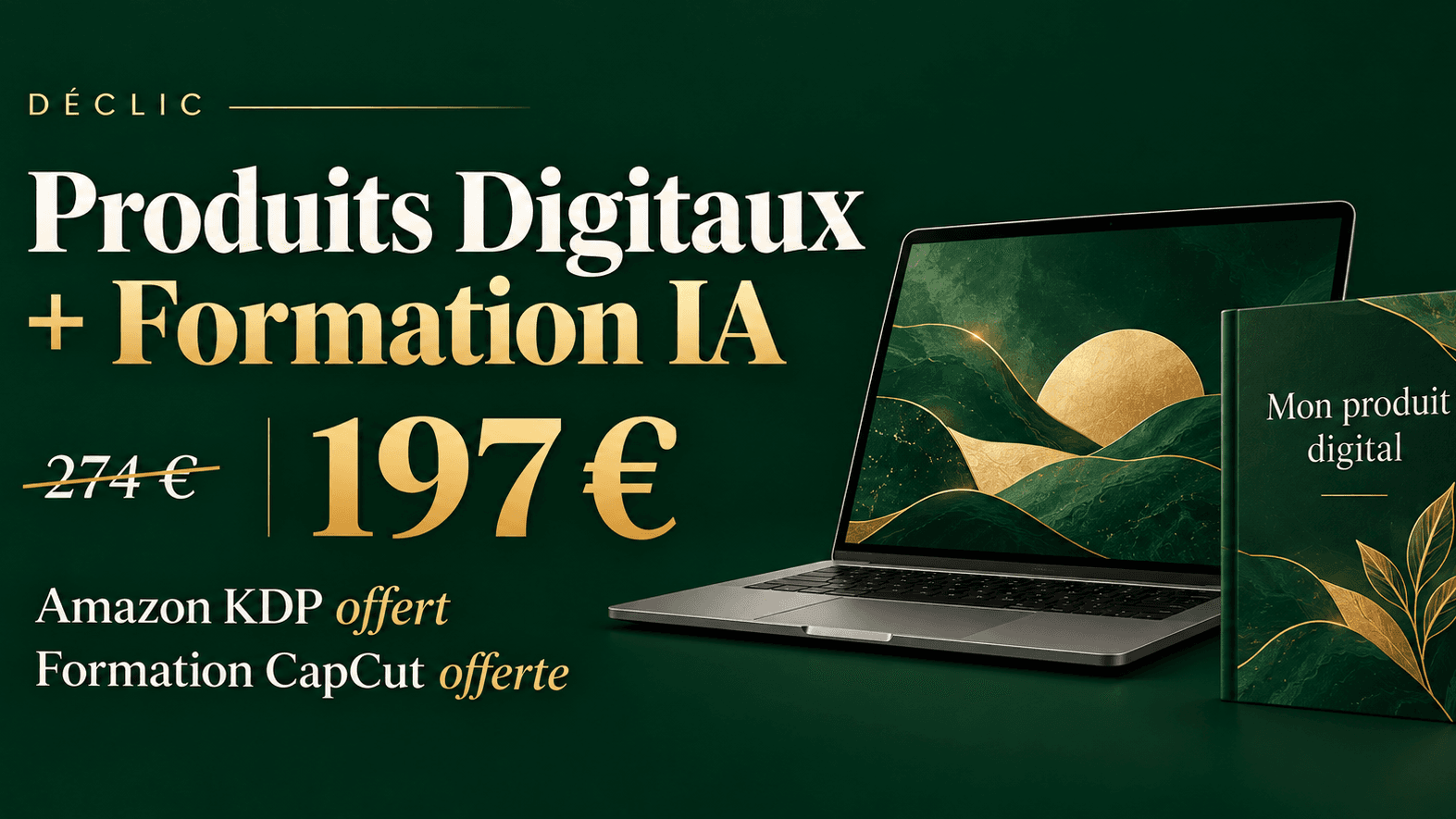 Produits Digitaux + Académie IA — 197 €