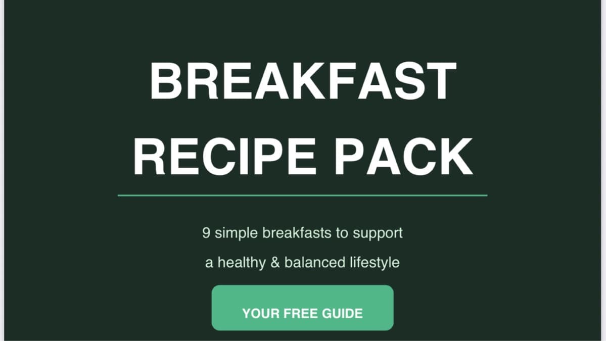 Get My BREAKFAST RECIPE PACK Now!