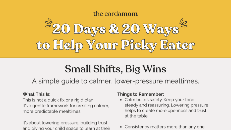 20 Days/20 Ways to Help Support Your Picky Eater