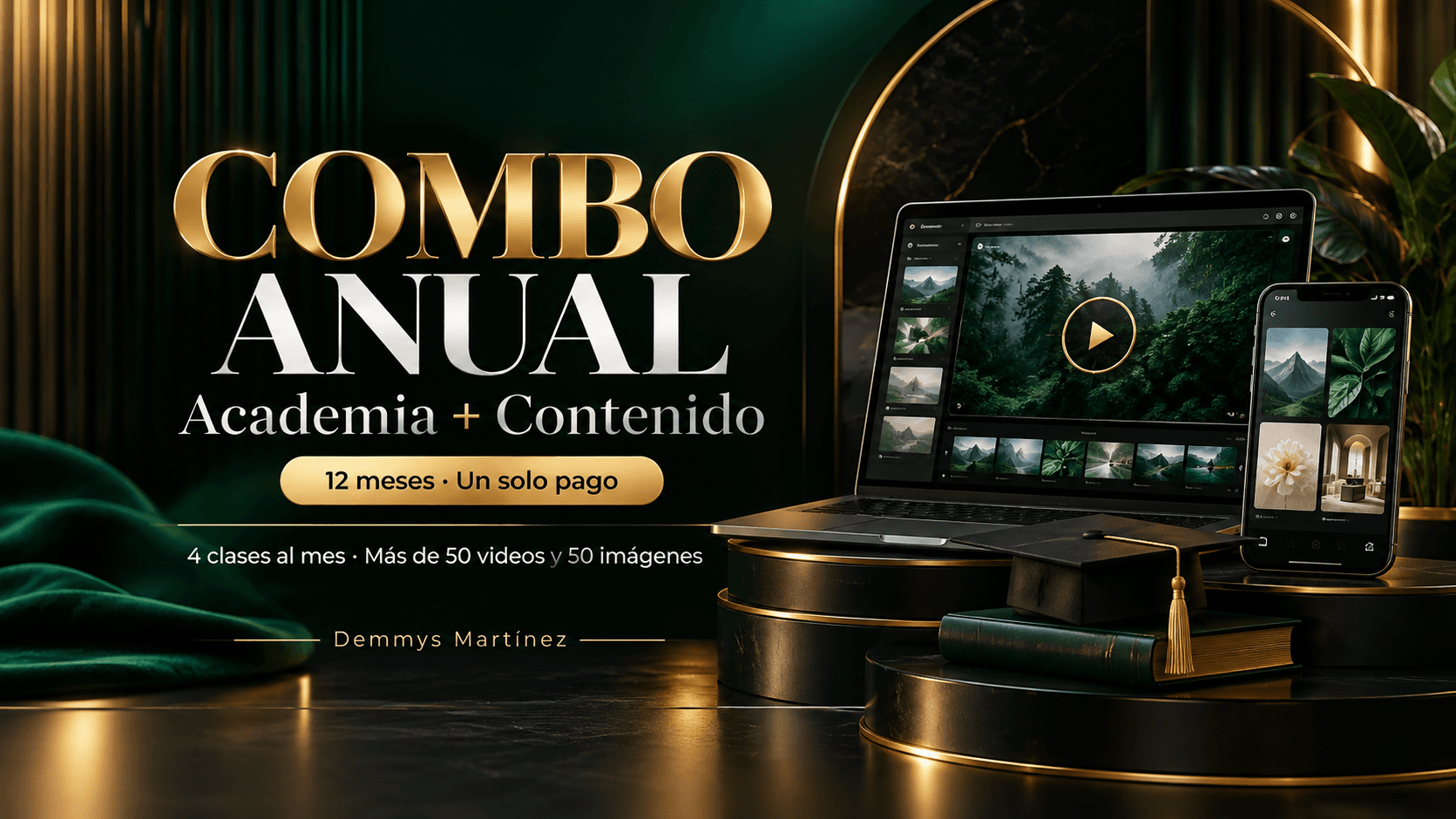 COMBO ANUAL ACADEMIA MAS VIDEOS VH