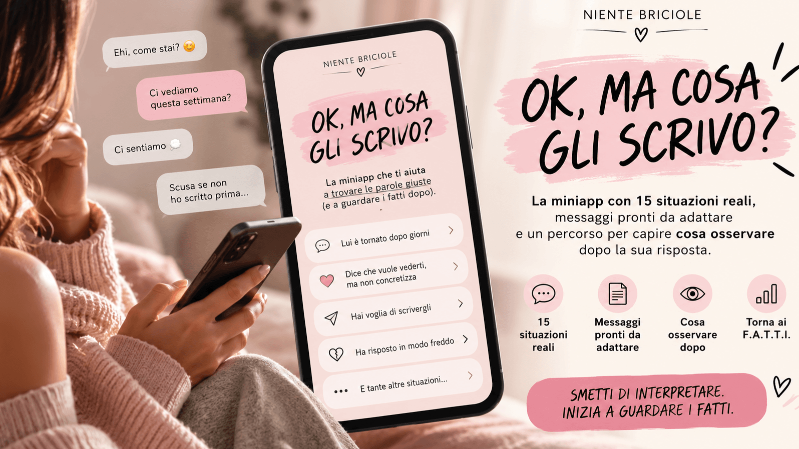 OK, MA COSA GLI SCRIVO?