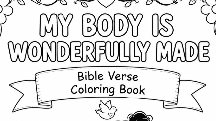 My Body Is Wonderfully Made: Coloring Book