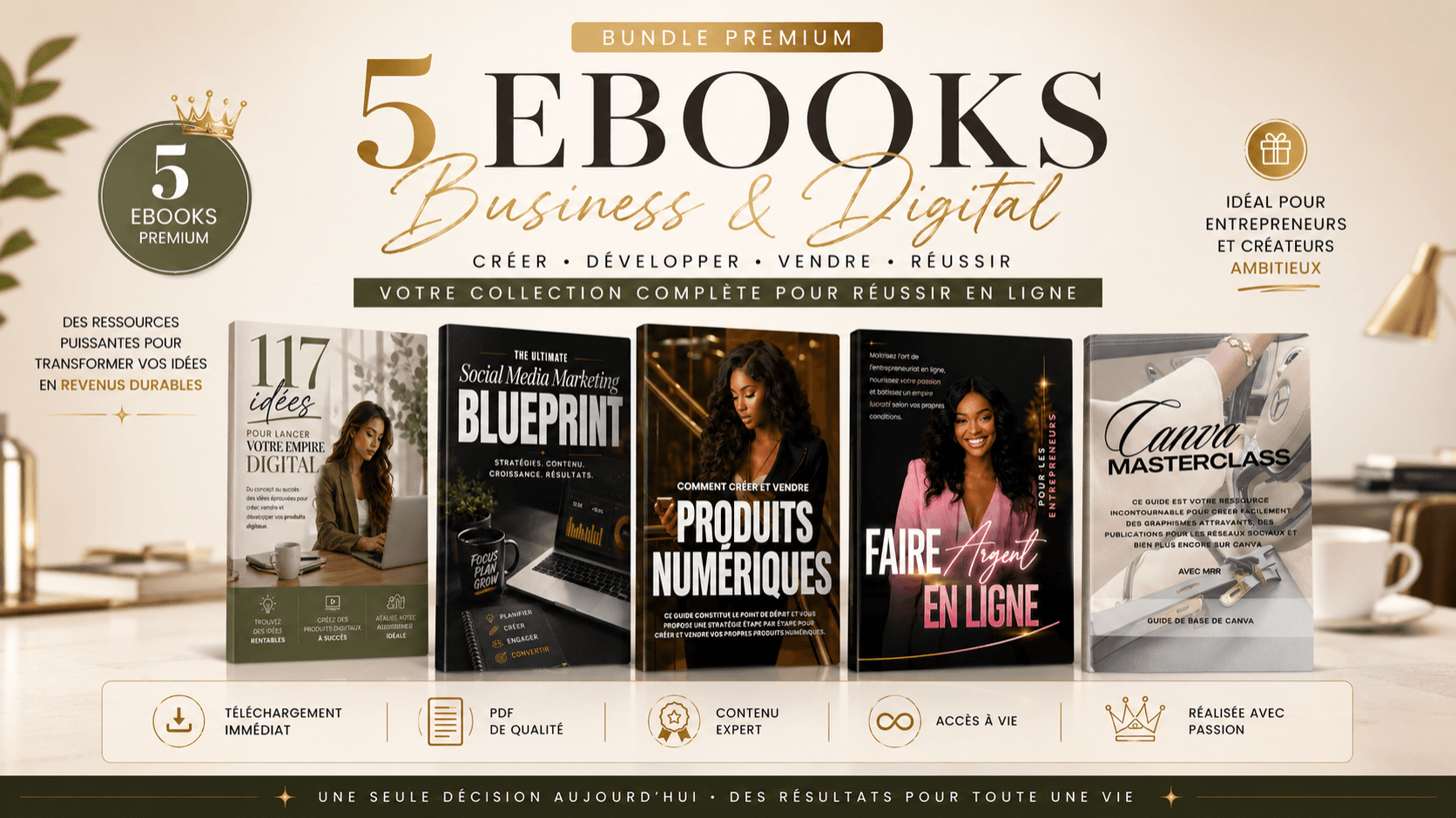 🥇 Digital Success Bundle –Pak Premium (5 ebooks)