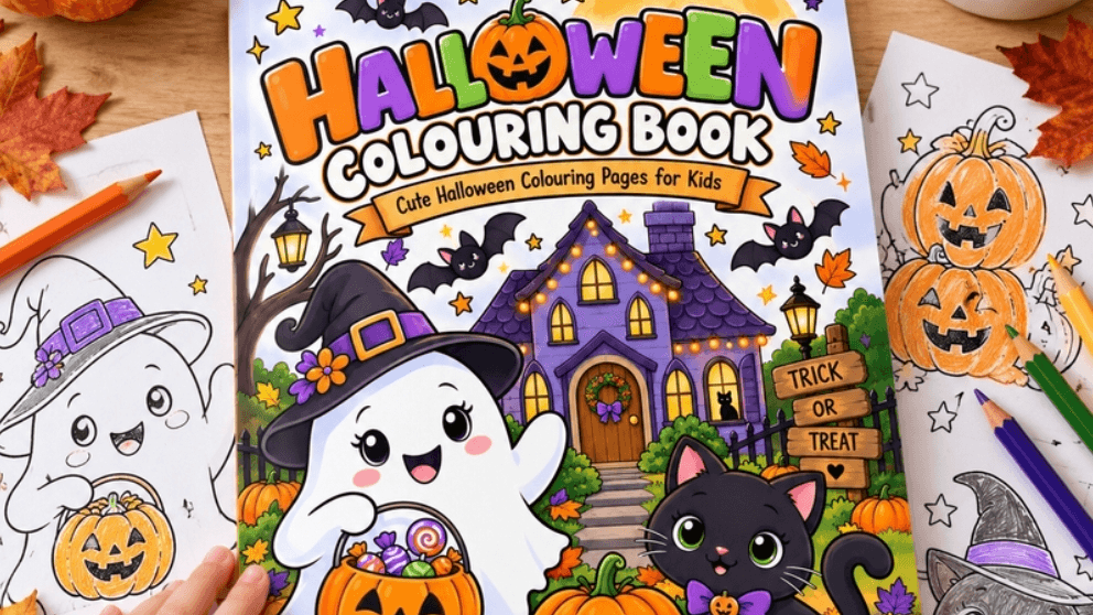 Get your Halloween colouring pages Now!
