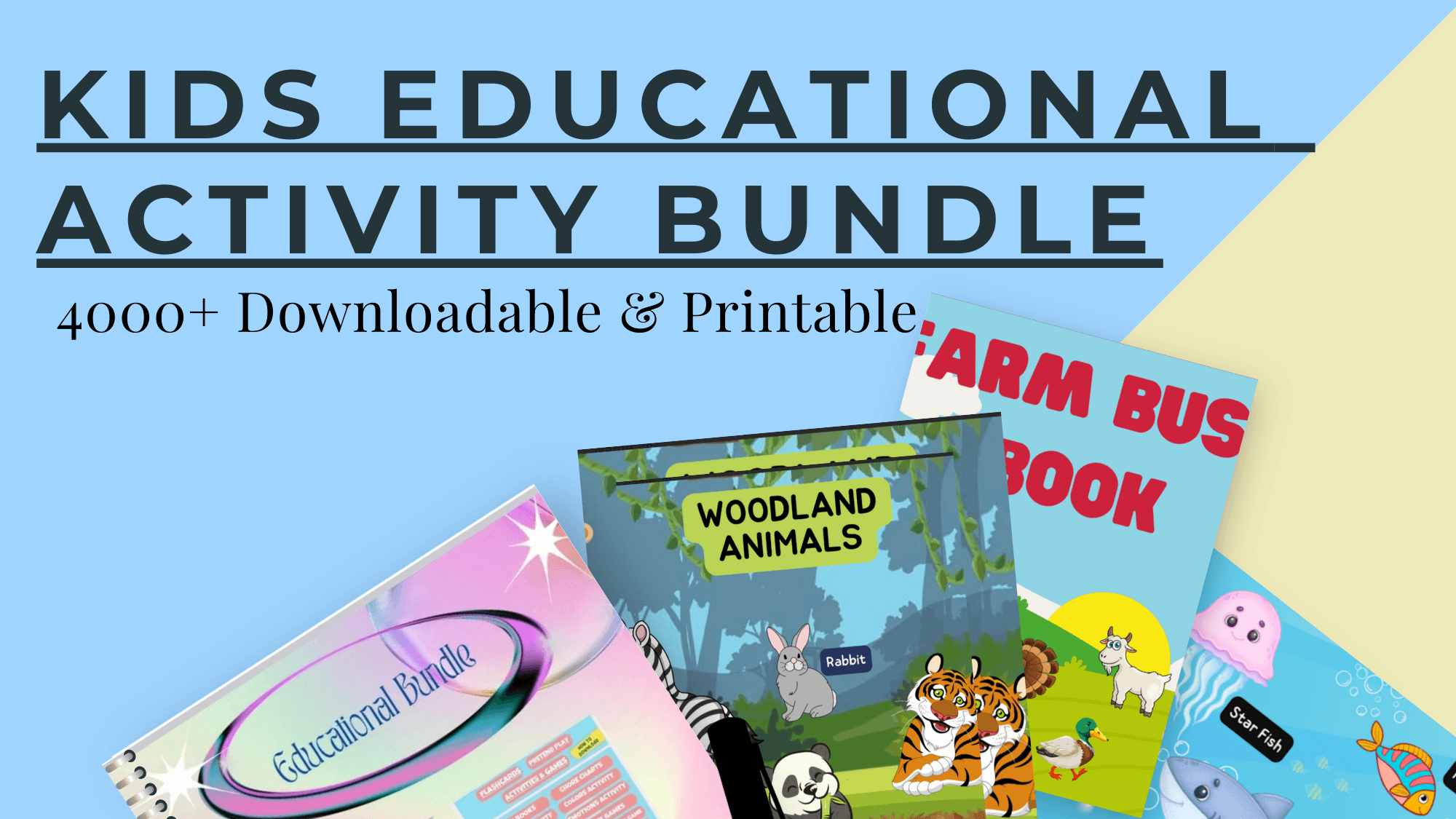 KIDS EDUCATIONAL ACTIVITY BUNDLE