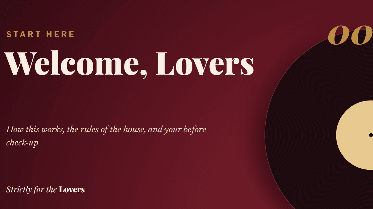 Strictly for the Lovers: The Couples Workbook