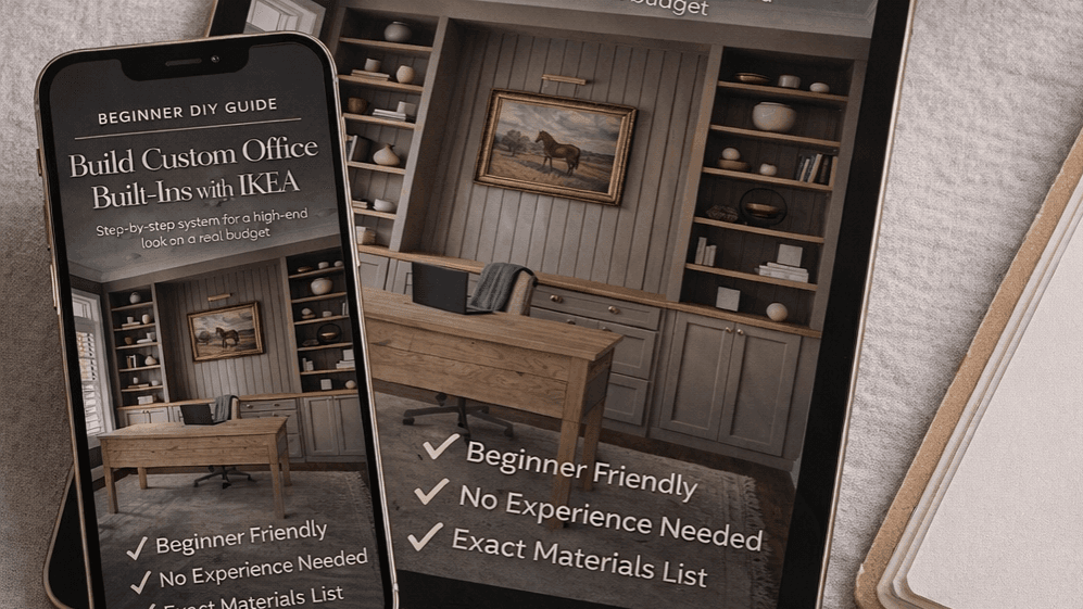 DIY Office Built-Ins with IKEA