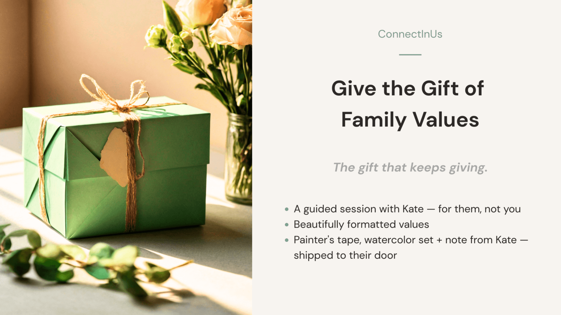Give the Gift of Family Values
