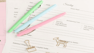 2026 Daily Planner Pages with Prayer Prompt