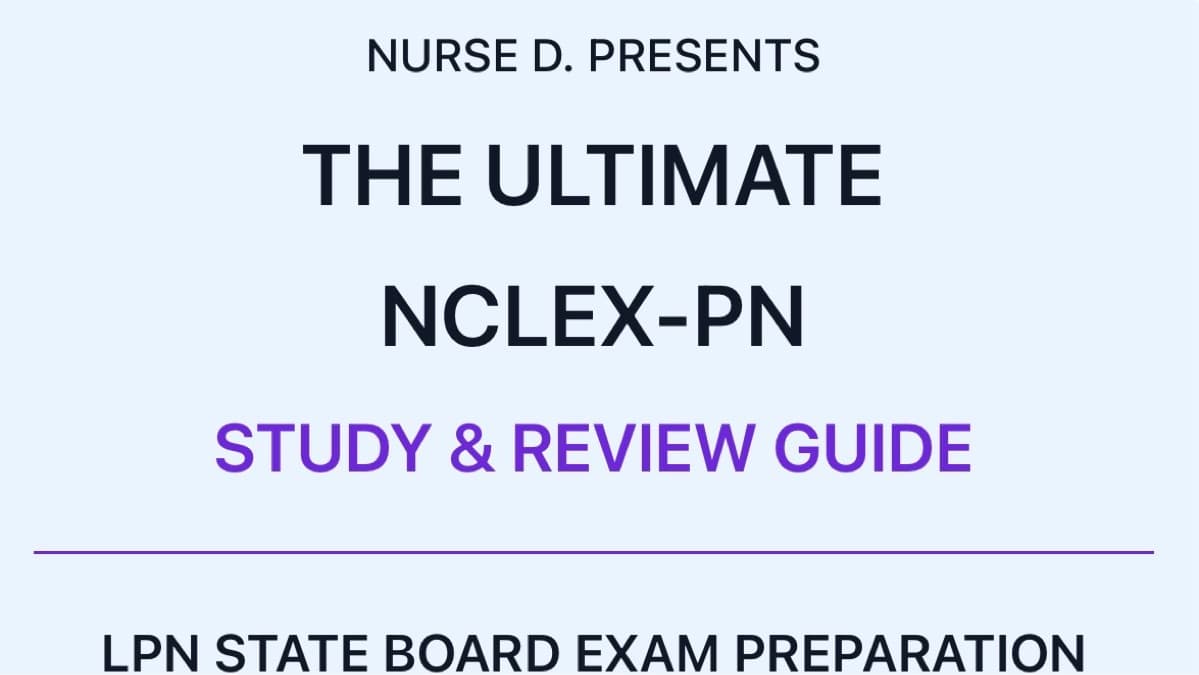 💜 NCLEX-PN BOSS MODE: Your Ultimate LPN Exam Prep