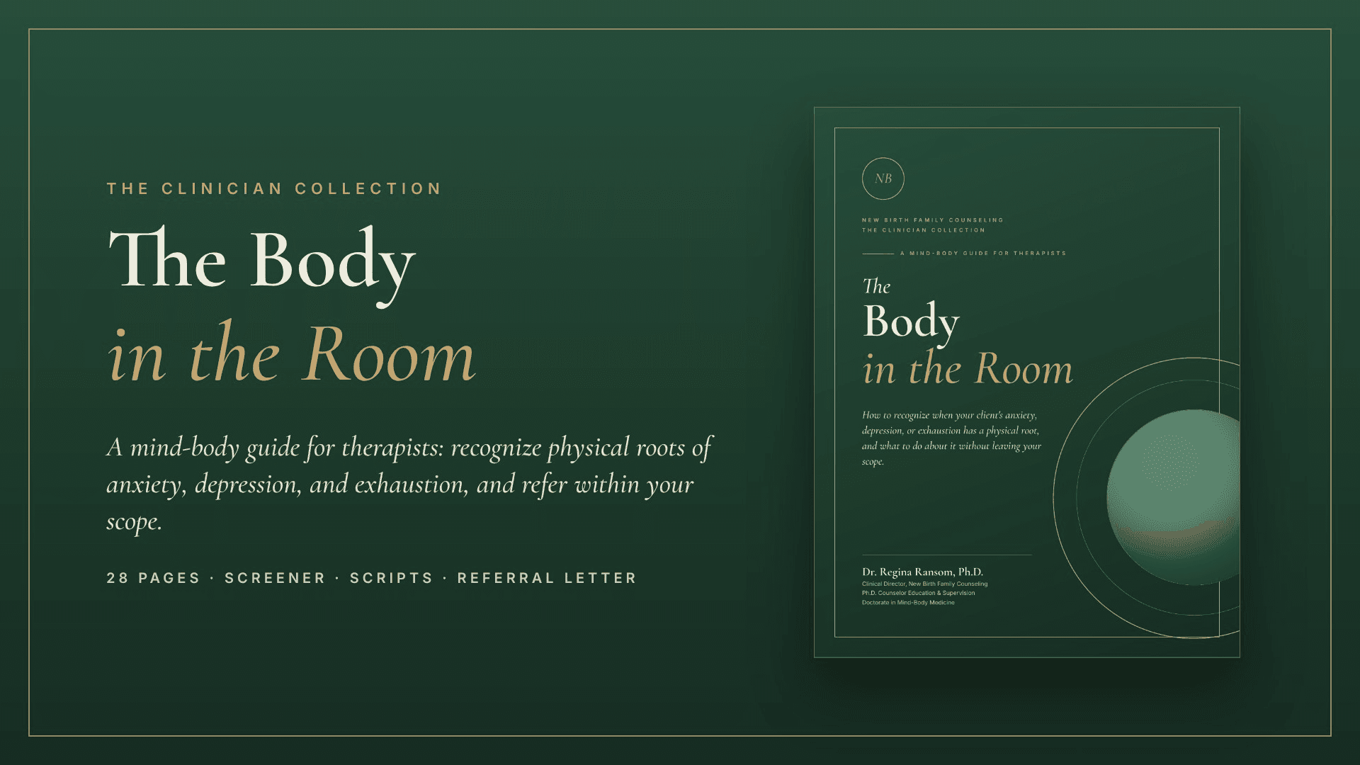 The Body in the Room: A Mind-Body Guide for Therapists