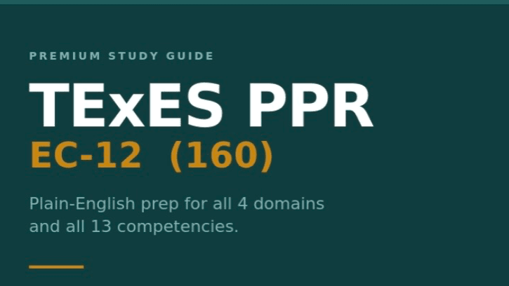 TExES PPR EC-12 (160) Premium Study Guide