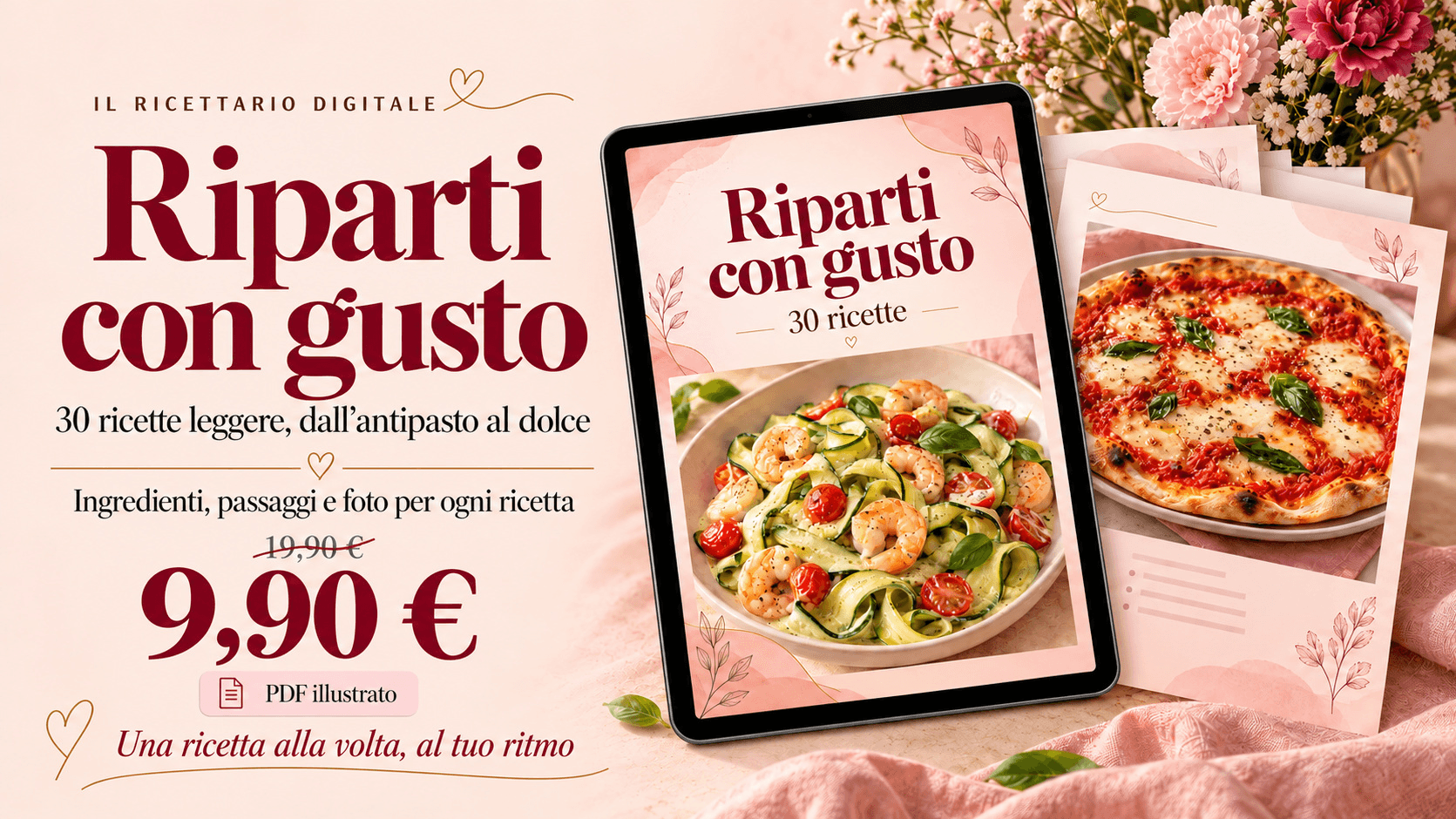 🍽️ Riparti con gusto · 30 ricette leggere