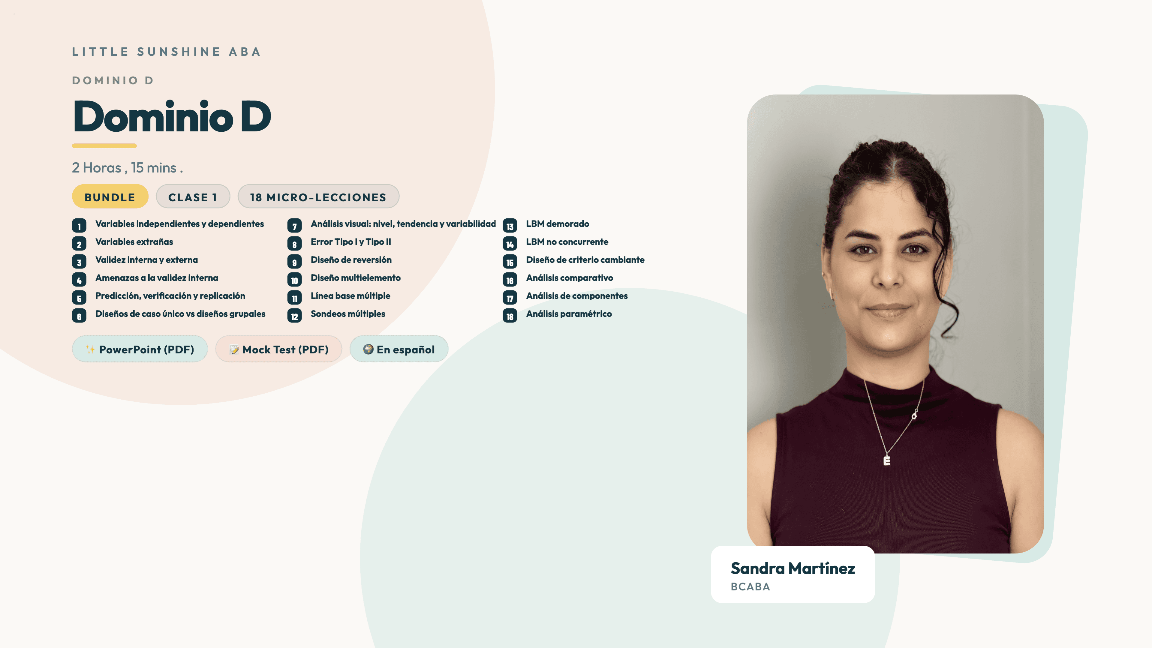📙 Dominio (D) BCBA — Diseño Experimental 