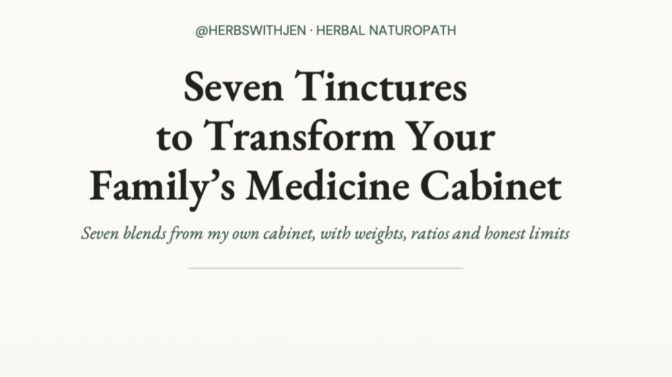 Seven Tinctures for Your Family's Medicine Cabinet