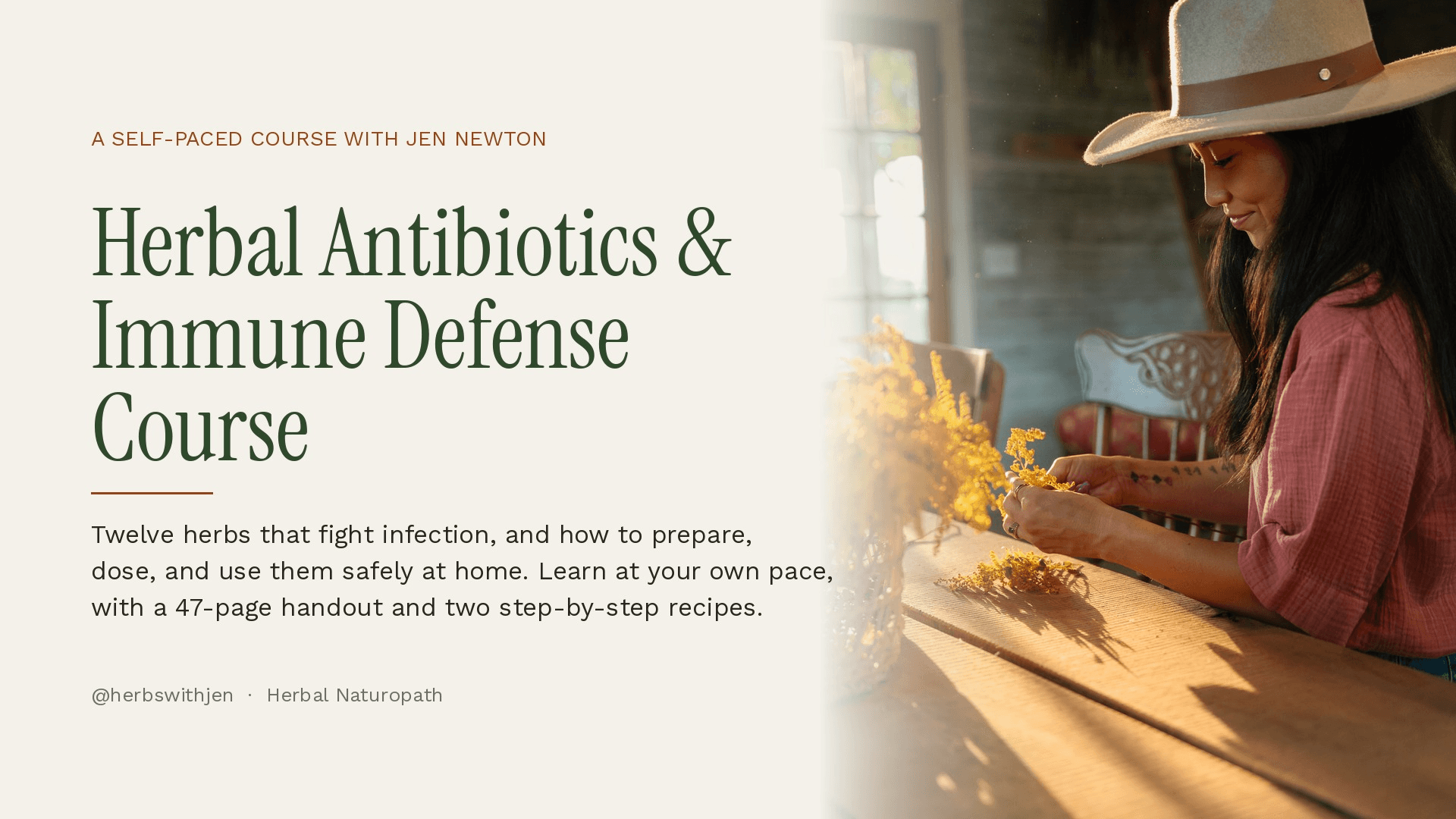 Herbal Antibiotics & Immune Defense Course
