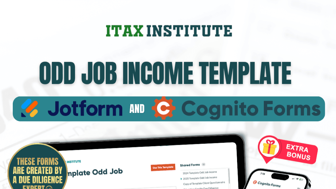 Odd Job Income Intake Template